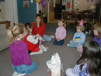 opening gifts